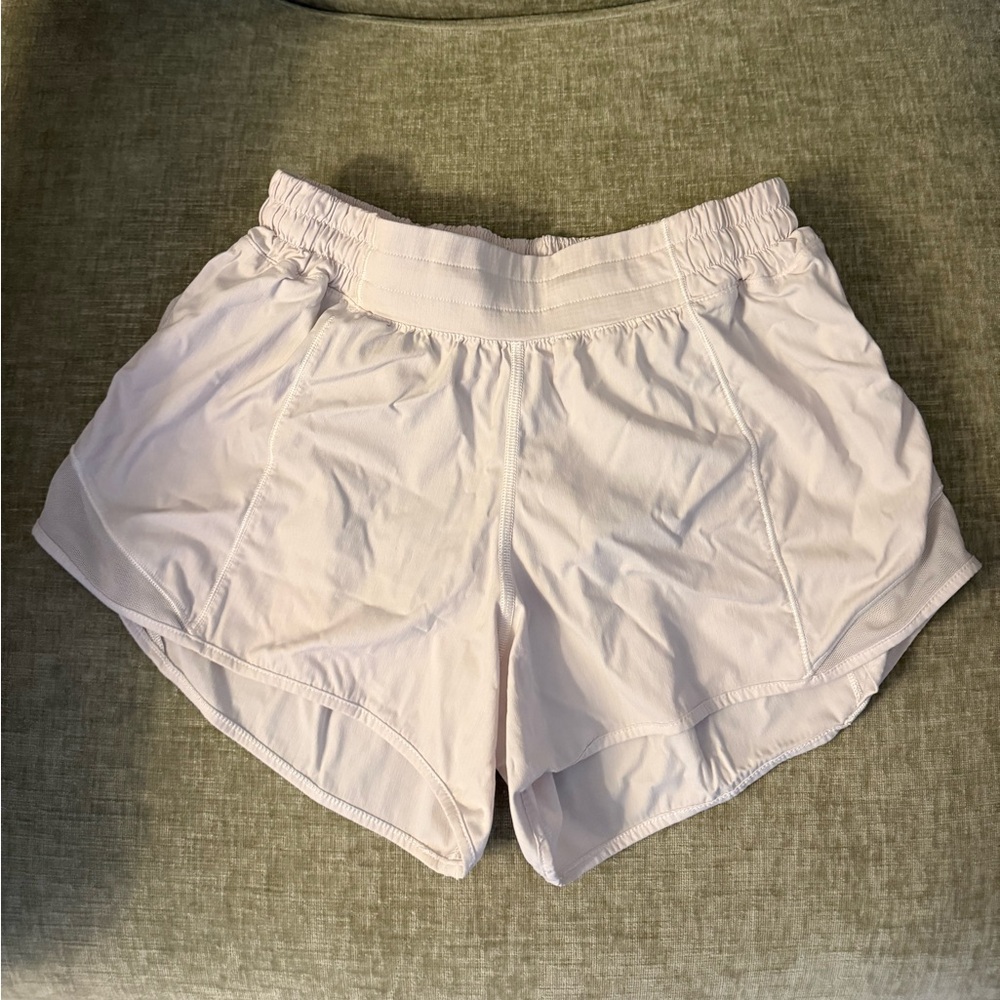 Lululemon Athletica White Athletic Shorts Lightweight Relaxed Fit